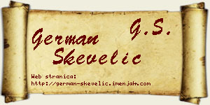 German Skevelić vizit kartica